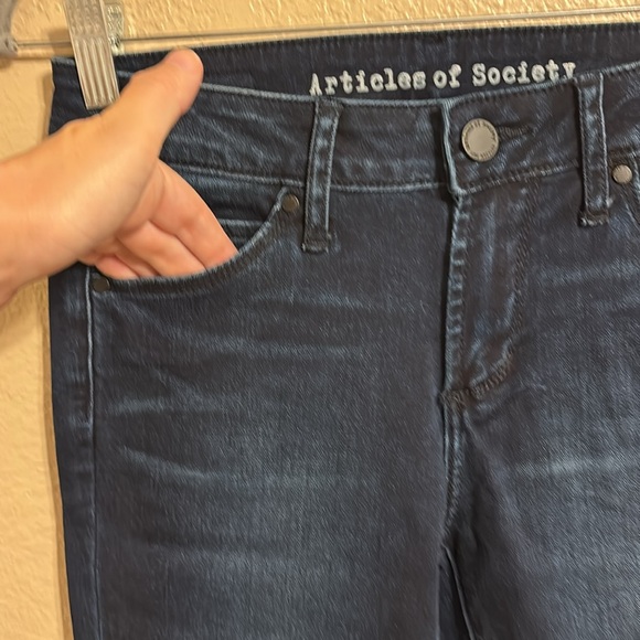 Articles Of Society Dark Wash Skinny Jeans Sz 25 - Picture 3 of 8